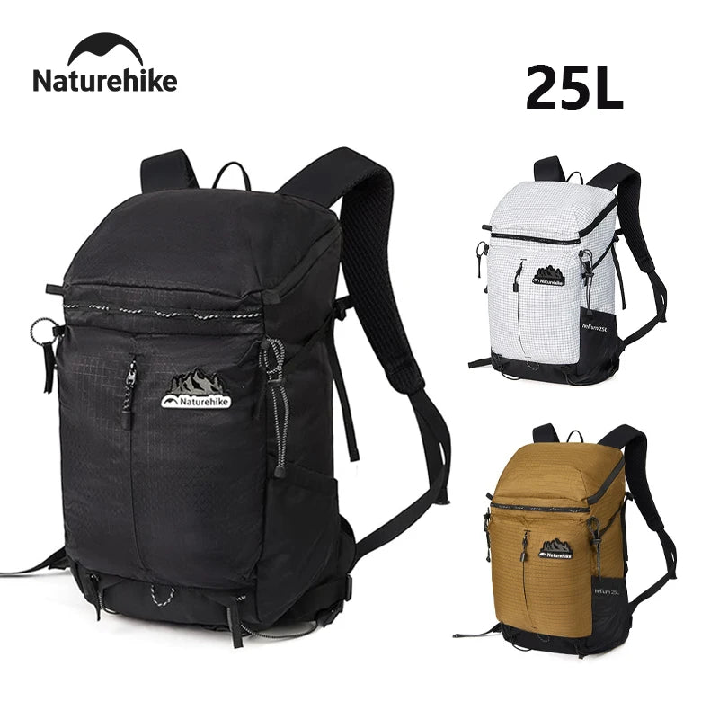 Naturehike Backpack Man Women 25L 30L Large Capacity Shoulder Bag Outdoor Climbing Hiking Portable Lightweight Waterproof Bag