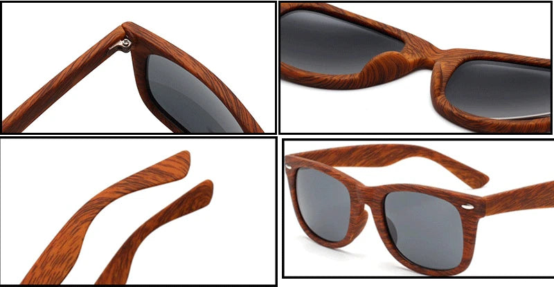 Bamboo Sunglasses Men Women Imitation Wood Sun Glasses Square Brand Designer Sun Glasses For Women Unisex
