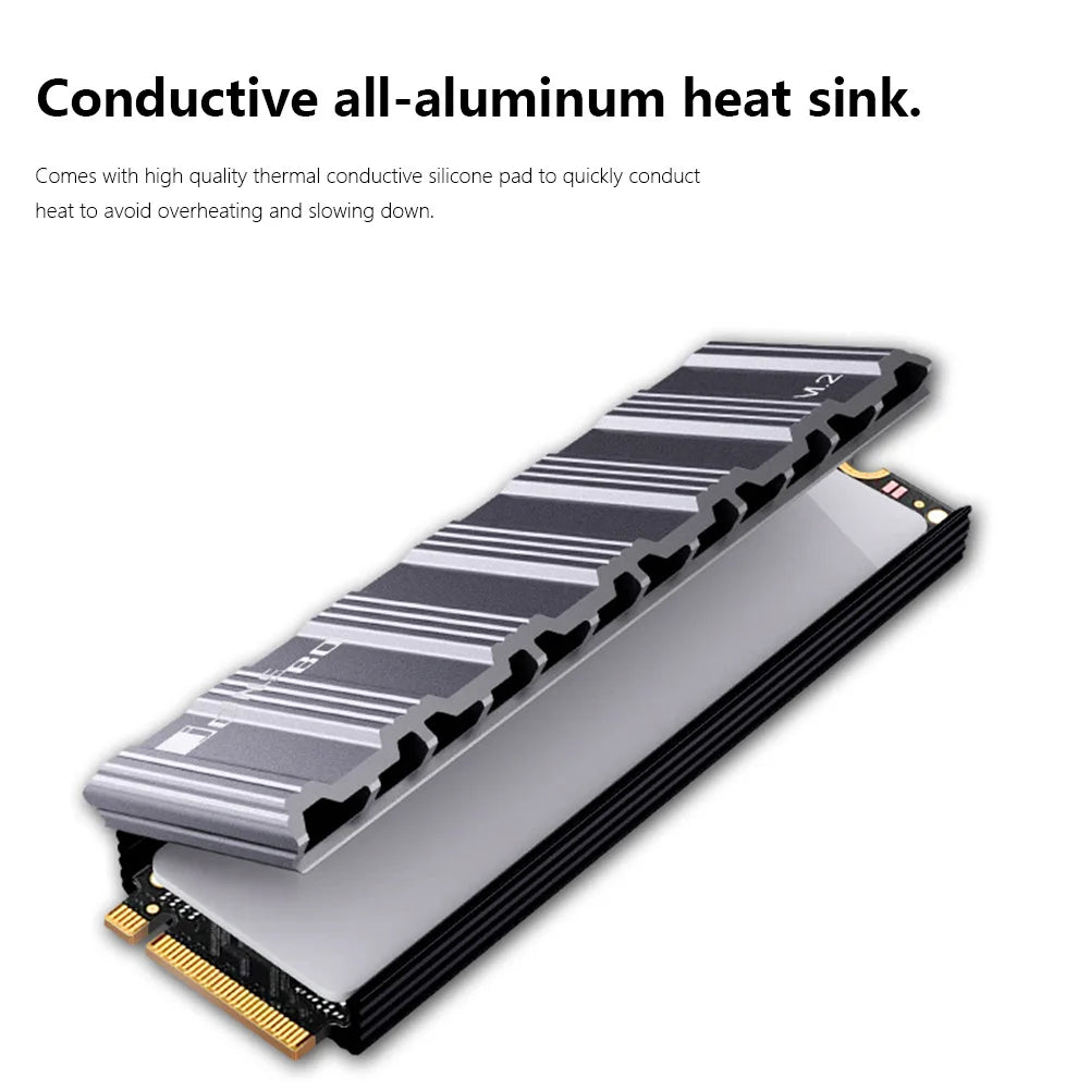Okvyuan M2 SSD NVMe Heat Sink Jonsbo M2 2280 Solid State Hard Disk Aluminum Heatsink with Thermal Pad for Desktop PC Accessories