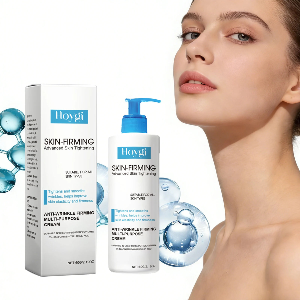 Triple Peptide Body Lotion Firming Lifting Long-Lasting Moisturizing Repair Damaged Skin Cream Restore Radiance Nourish Skincare