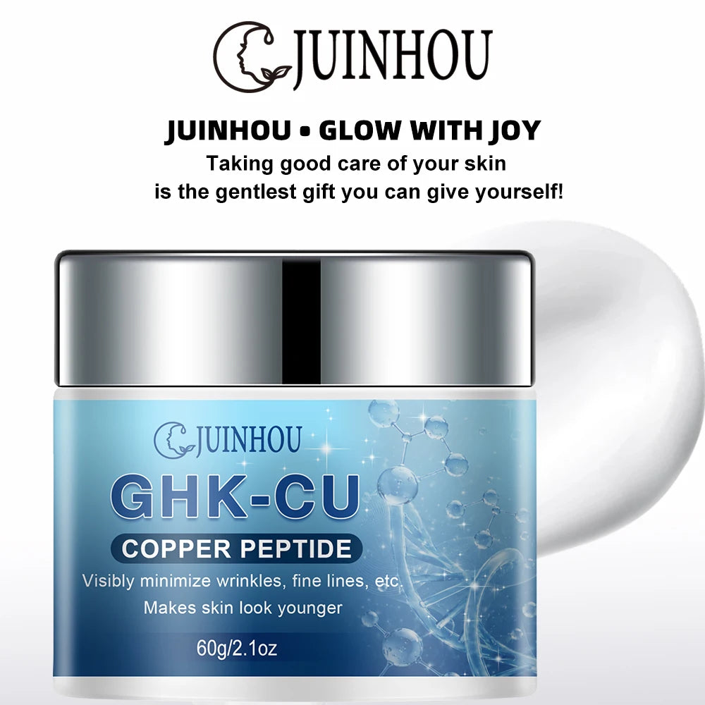 JUINHOU GHK‑CU Facial Cream Deeply Hydrates For All Skin Types Support Skin Elasticity Smooth Look Plump Skin Daily Face Skincar