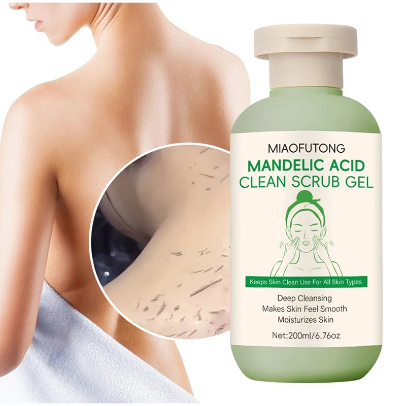 Korean Mandelic Acid Exfoliating Gel Deeply Cleanses Pores On Face Body Gently Removes Dead Skin Improves Facial Skin Texture