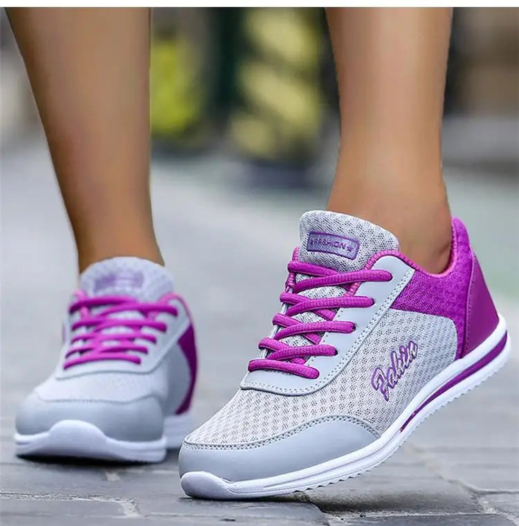 Sneakers Shoes Woman Fashion Lace Up Female Sneakers Breathable Women's Sports Shoes Comfortable Footwear Women's Shoes Sale