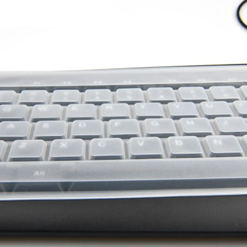 NEW SALE Universal Dustproof Silicone Desktop Computer Keyboard Cover Skin Protector Film Cover Keyboard Film