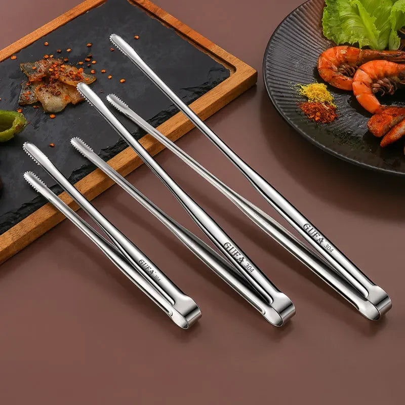 Stainless Steel Barbecue Clip Multipurpose Barbecue Salad Picnic Grill Tongs Food Grade Grippers Picnic Meat BBQ Cooking Gadgets