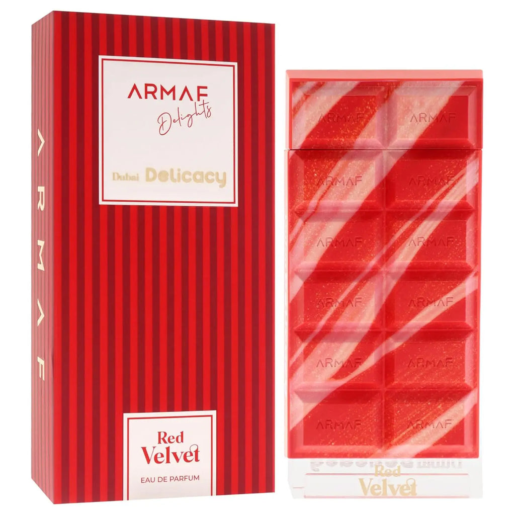 Armaf Parfums Red Velvet Unisex EDP70ml Gourmand Vanilla Fragrance with Lemon Oil Strawberry Whipped Sugar Frangipani Vanilla Bean Musk Amber