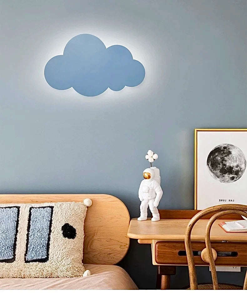 LED Cloud Wall Lamp Touch Control Dimmable Modern Wall Light for Kids Children's Bedroom Living Room Decor 220v