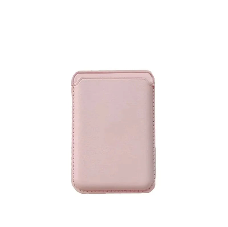 Women Man Leather Soft Card Wallet Phone Card Holder for MagSafe Magnetic Case Suitable for All iPhone Cases Card Phone Back Bag