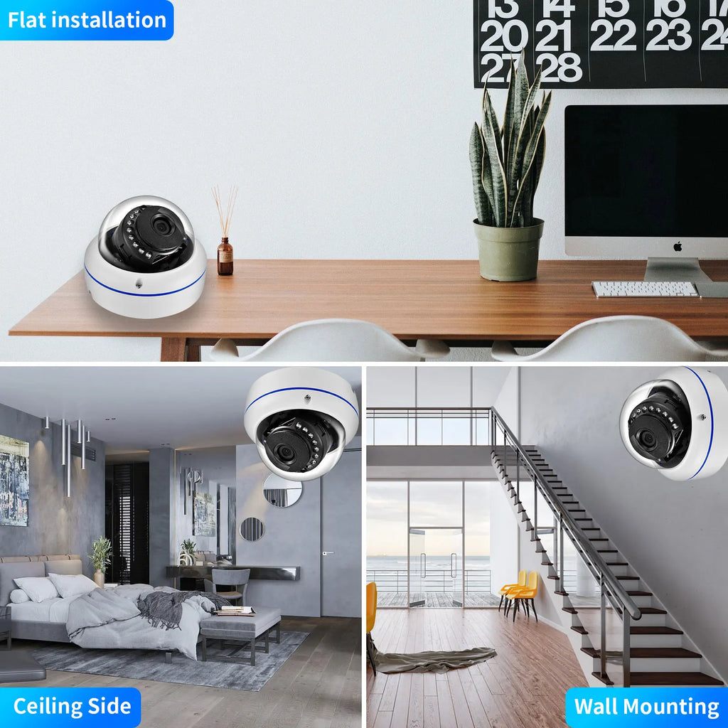Gadinan 8MP Ultra HD POE Network Video Surveillance System 4K Security Cameras 4CH 8CH NVR Dome Bullet CCTV Kit Audio Record Set