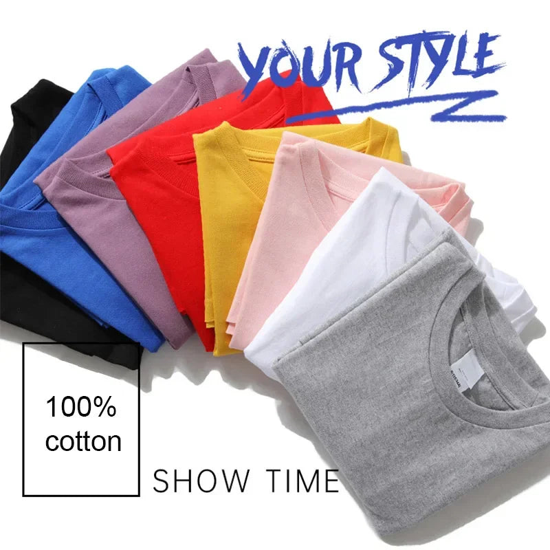 Men T-shirt High Quality Cotton Blend Funny Design Printing Casual Cool Loose O-neck Male for Men T-shirt Hip Hop Tees Tops