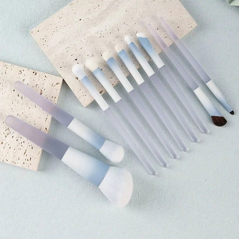 10Pcs Professional Makeup Brush Set Soft Synthetic Hair Foundation Blush Eyeshadow Concealer Face Makeup Brushes