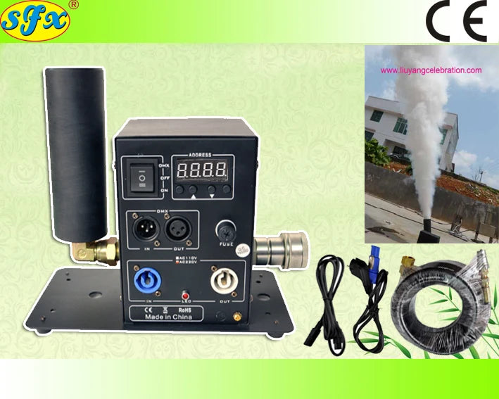 High Power Stage Wedding Effect CO2 Jet Machine 100W DMX512 Control CO2 Smoke Machine Co2 Effect Fog Smoke for Event Party Club