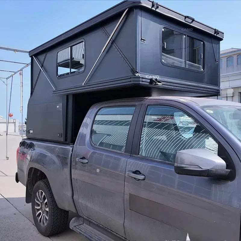Truck Campervan - Portable Campervan with Built-in Full-equipment Outdoor Gear Including Bed Suitable for Outdoor Camping.