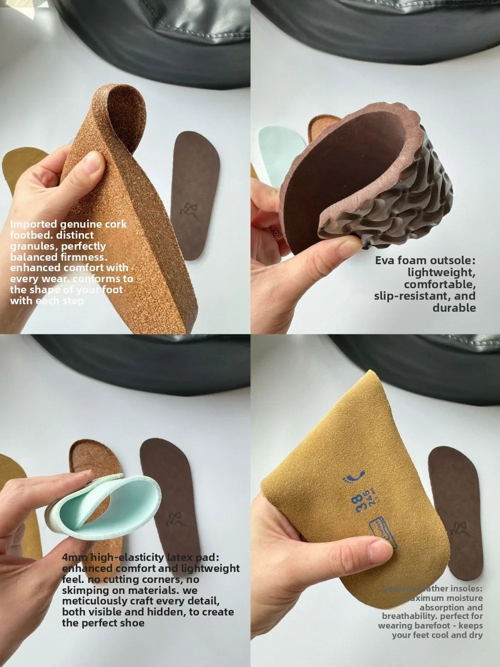 High-quality Vintage Fashion Suede Leather Sandals, Unisex, Spring and Autumn Trendy Premium Slippers