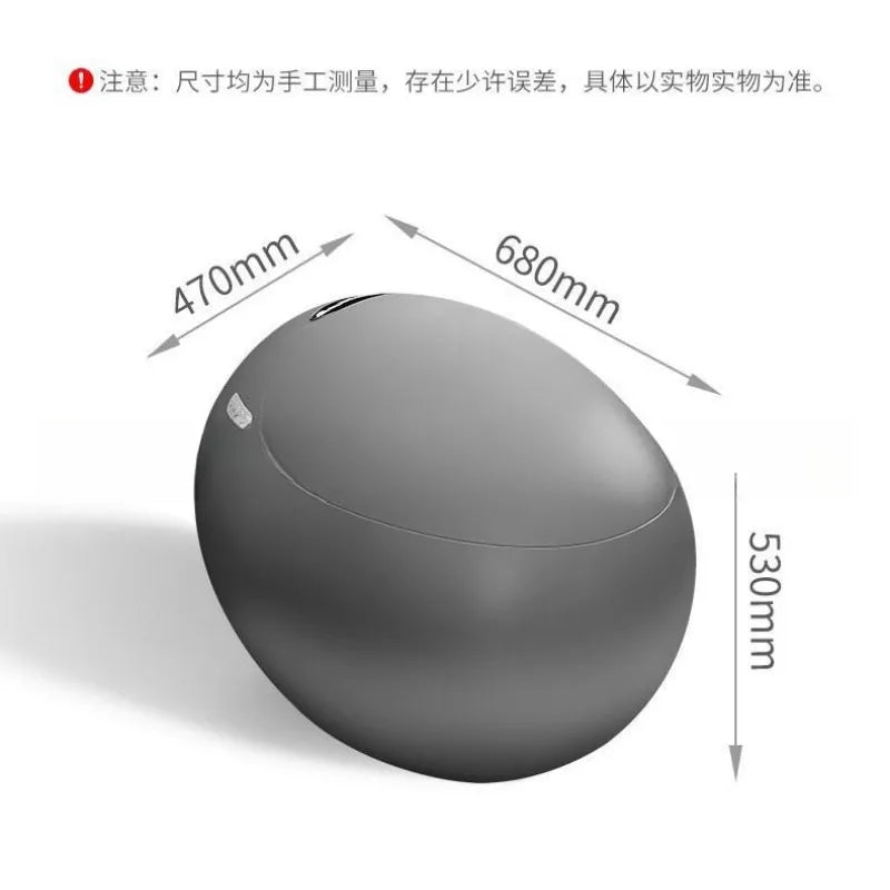 Egg-shaped smart toilet, small apartment bathroom automatic integrated unicorn egg no water pressure limit