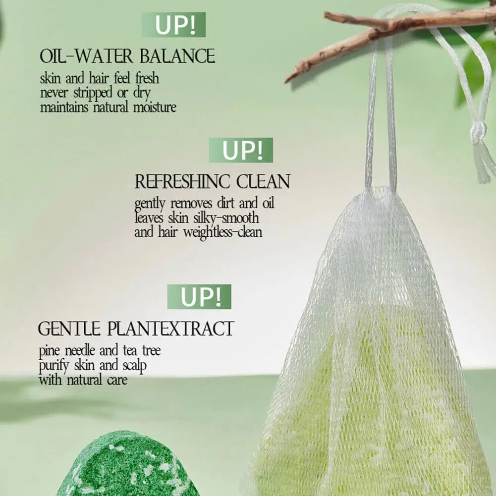Usman Grass & Platycladus Herbal Shampoo Soap Natural Hair Treat Strengthens Roots Controls Oil Cleanses Scalp Hair Care