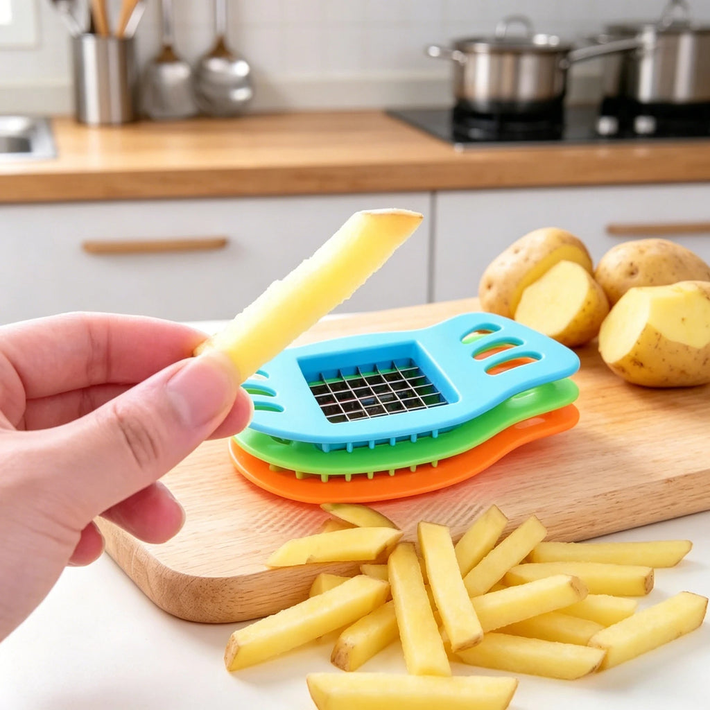 Multifunctional Potato Slicer Cutter Chopper, French Fries Maker Vegetable Fruit Cutting Tool Home Kitchen Gadgets Accessories