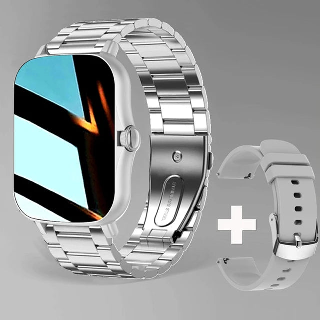 New Smart Watch Android Phone 1.44''Inch Color Screen Bluetooth Call Blood Oxygen/Pressure Monitoring Smart Watch Women Men HT30
