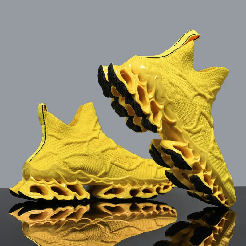 Men's Casual Sneakers Breathable Luxury Trainer Race Shoes Fashion Loafers Running Shoes for Male Comfortable Tenis