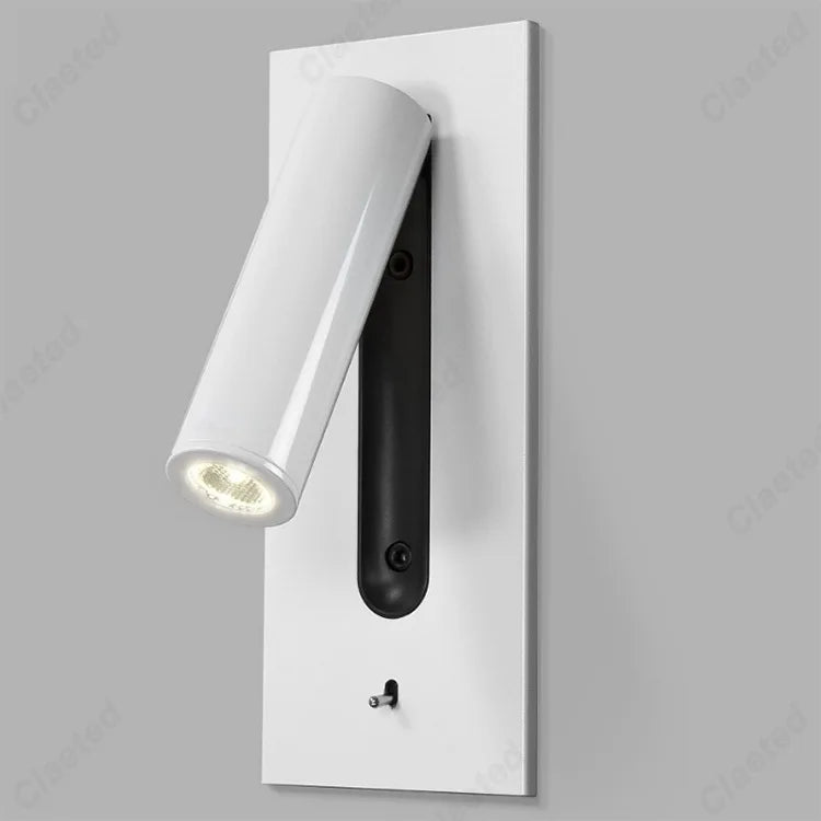 New LED Reading Wall Lamp with Switch and Adjustable Angle Hotel Room Home Bedroom Bedside Lighting Atmosphere Lamps