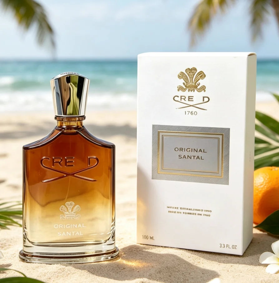 Cre.e.d Original Santal Neutral Perfume Spray, 3.4oz100ml, Oriental Wood Tone, High-Grade Black, Charming Fragrance, Mature And Steady, Suitable For Autumn And Winter, Gift Choice