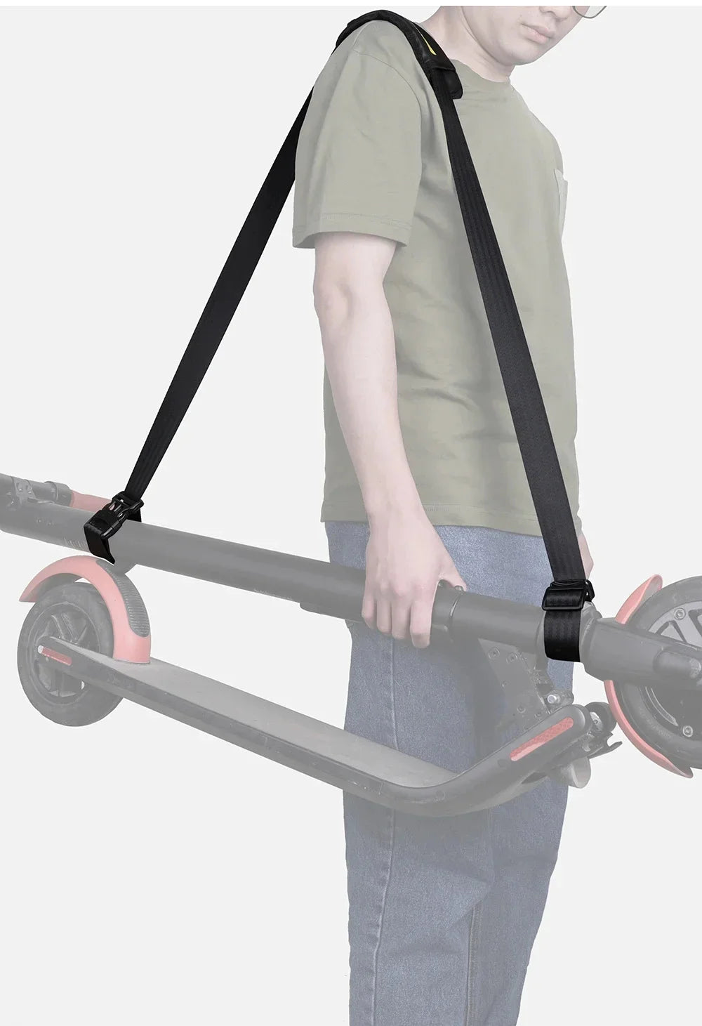 Rhinowalk Adjustable Scooter Riders Single Straps Portable Hand Carrying Shoulder Strap for Scooter Folding E-bike Skateboard
