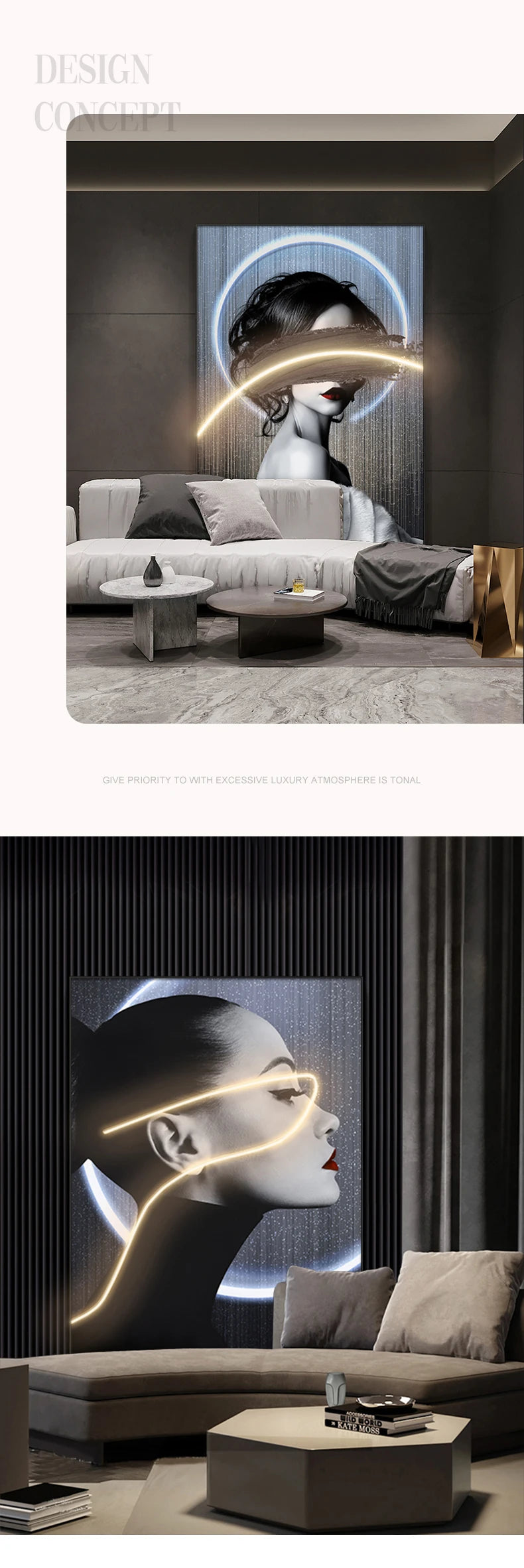 Modern Wall Lamp Fixture Luxury Art Decoration Beauty Led Lamp Living Room Dining Room Dining Room Bedroom Hanging Painting