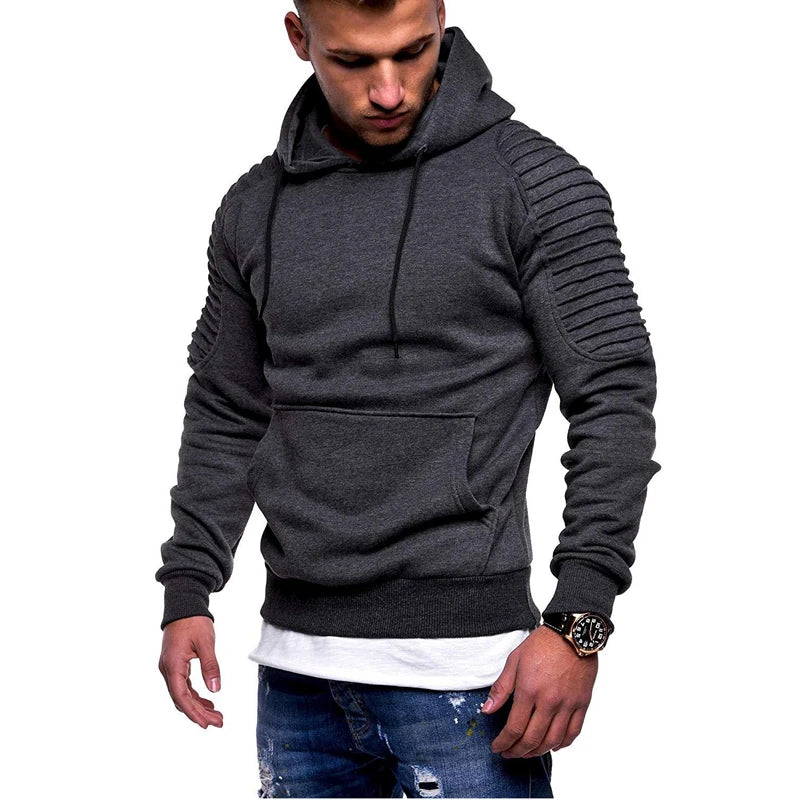 DIMUSI Hooded Mens Casual Camouflage Windbreaker Sweatshirt Coats Mens Streetwear Hip Hop Hoodies Sportswear Tracksuits Clothing