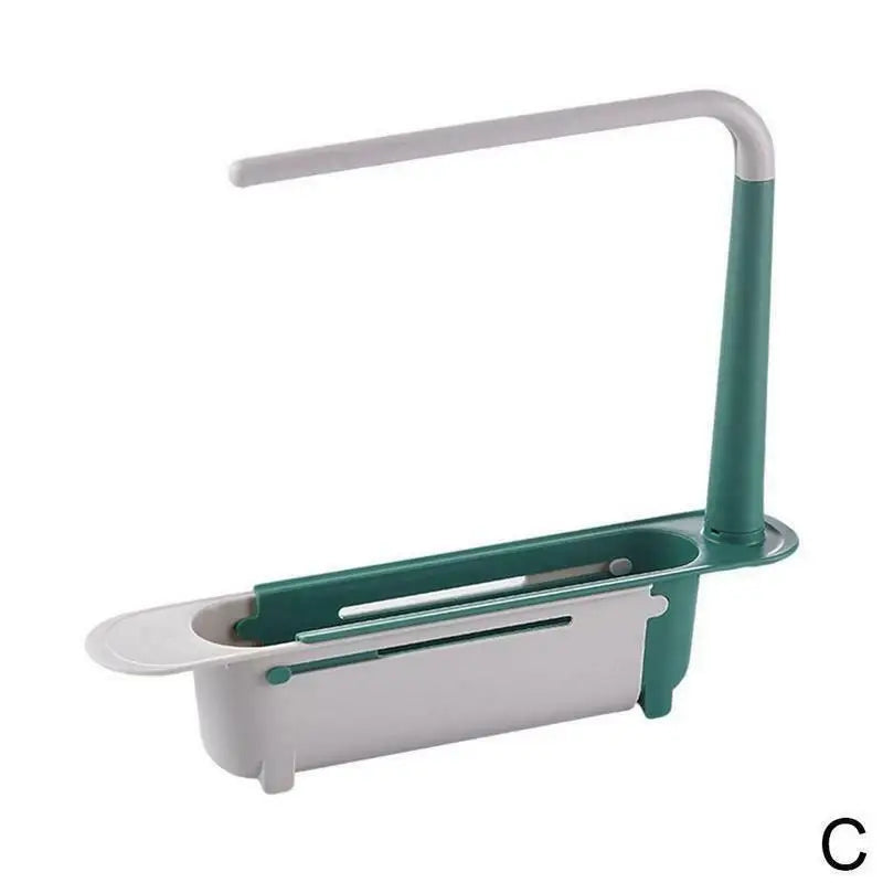 Kitchen Sink Drain Rack Telescopic Sink Shelf Sinks Organizer Soap Sponge Holder Storage Basket Kitchen Gadgets Accessories Tool