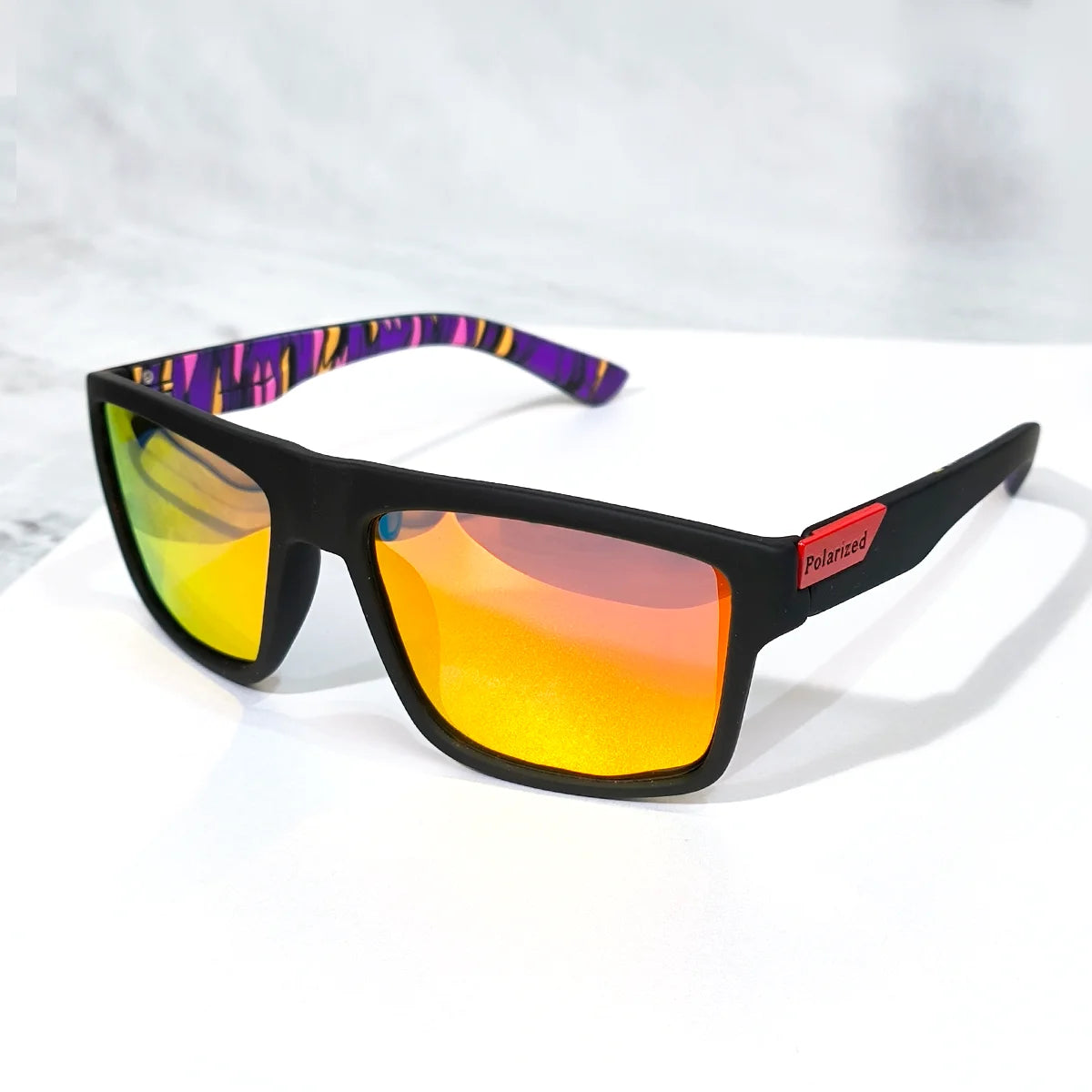 Fishing Sunglasses Square Polarized Sun Glasses Sunnies UV400 Driving Cycling Sport Shades Anti Glare Outdoor Eyewear for Unisex