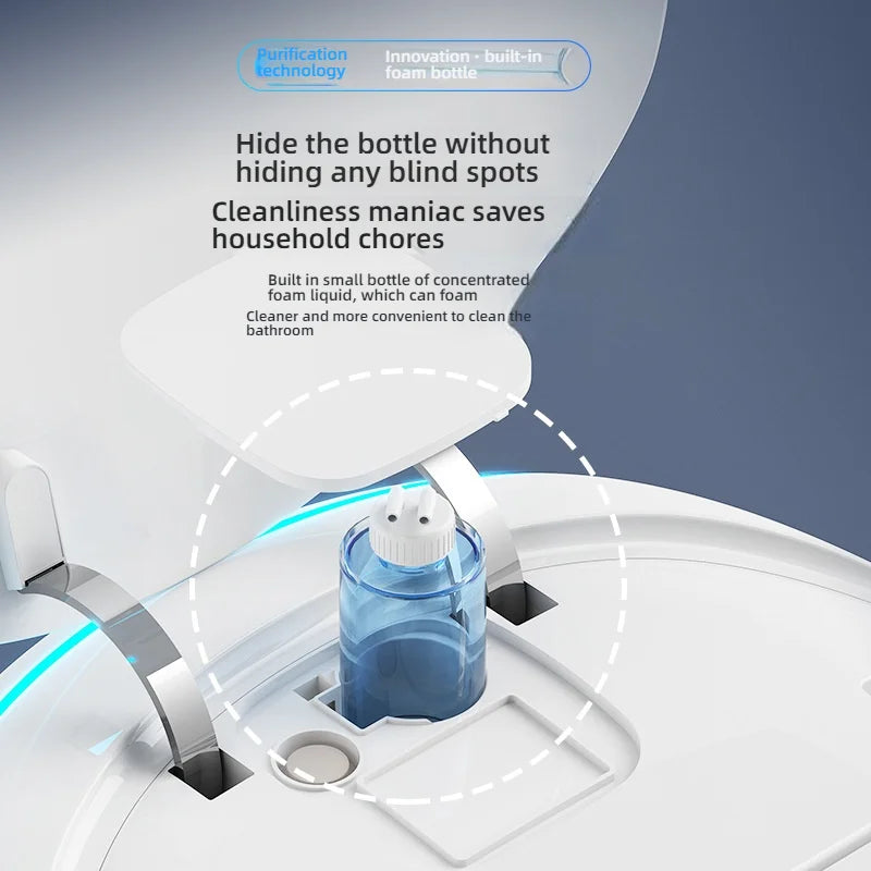 Modern Electric Bidet Smart Toilet Set Dual Flush Rimless Design  Ceramic Control