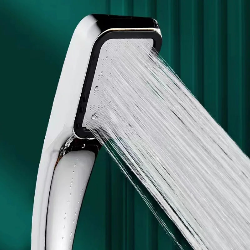 300 Hole Pressurized Dense Water Outlet Shower Head Handheld Square Shower Head Strong Pressure Nozzle Bathroom Accessories