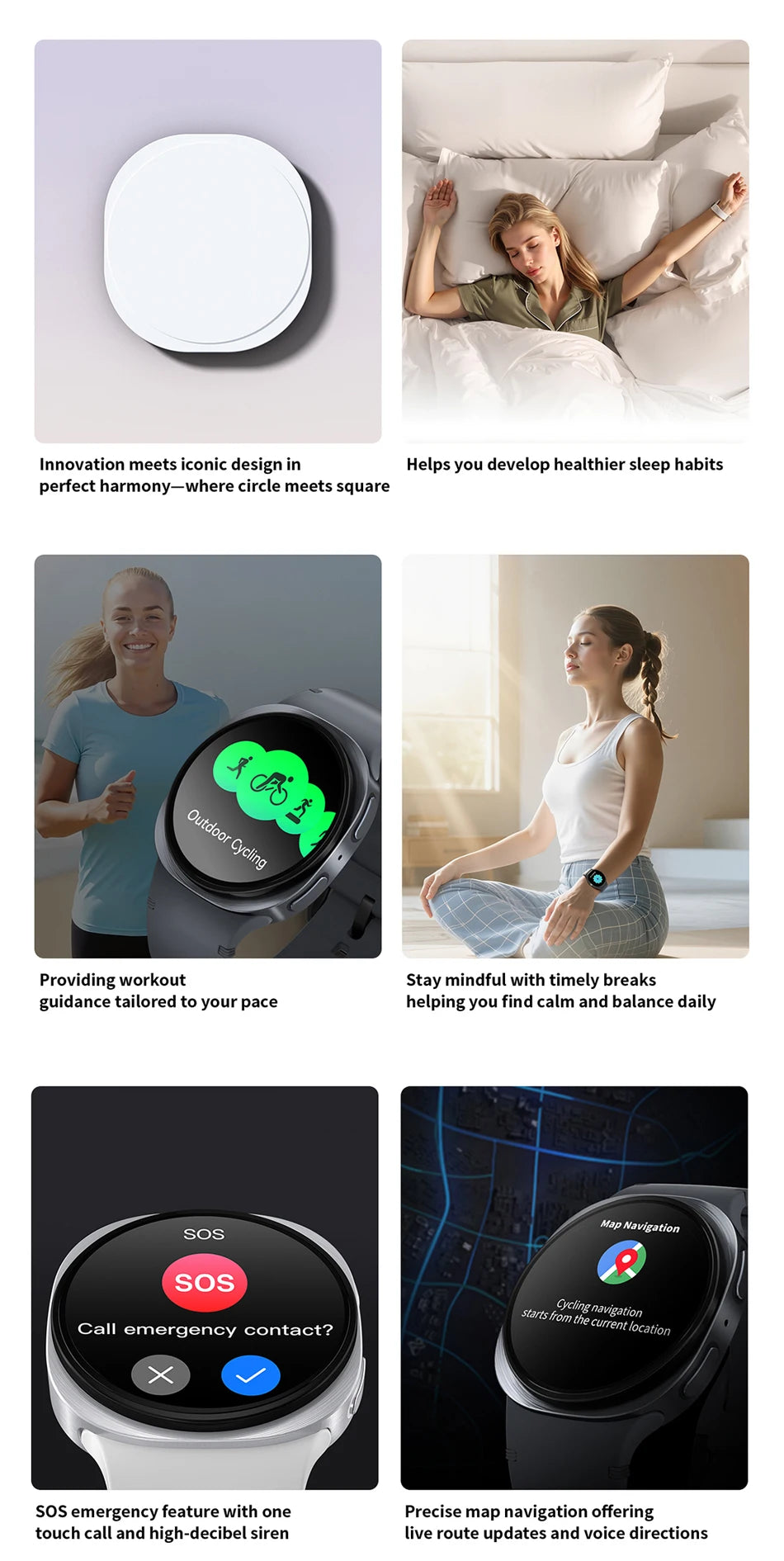 2026 New GPS Map Navigation Smart Watch For Men Women NFC Compass Sports Watch Bluetooth Call AMOLED HD Smartwatch 8 mini