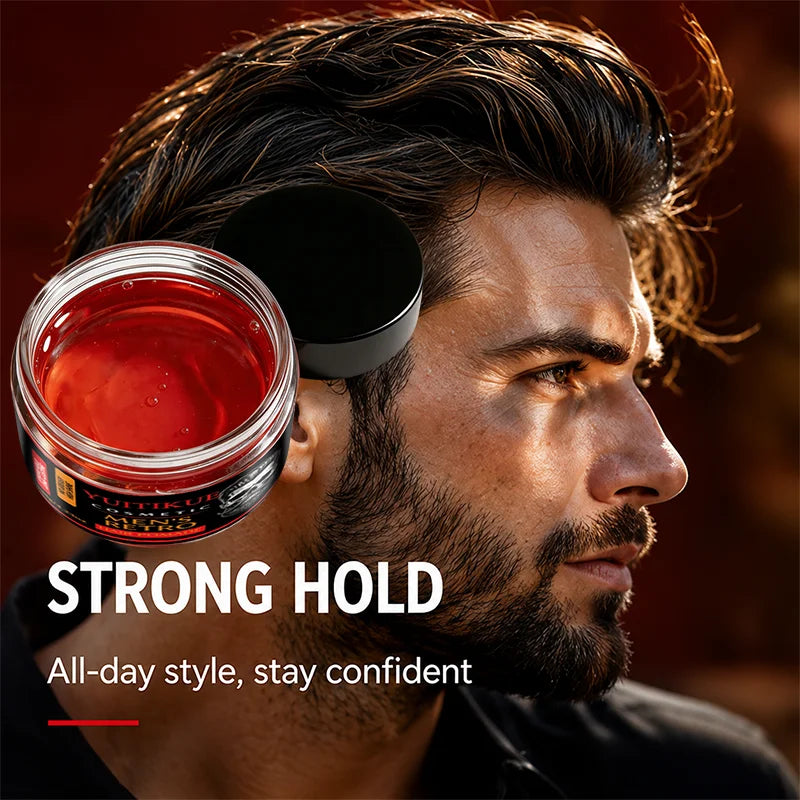 120g Men Retro Hair Pomade Strong Hold High Shine Non Greasy Long Lasting Styling Wax For Slick Back Gentleman Hairstyle