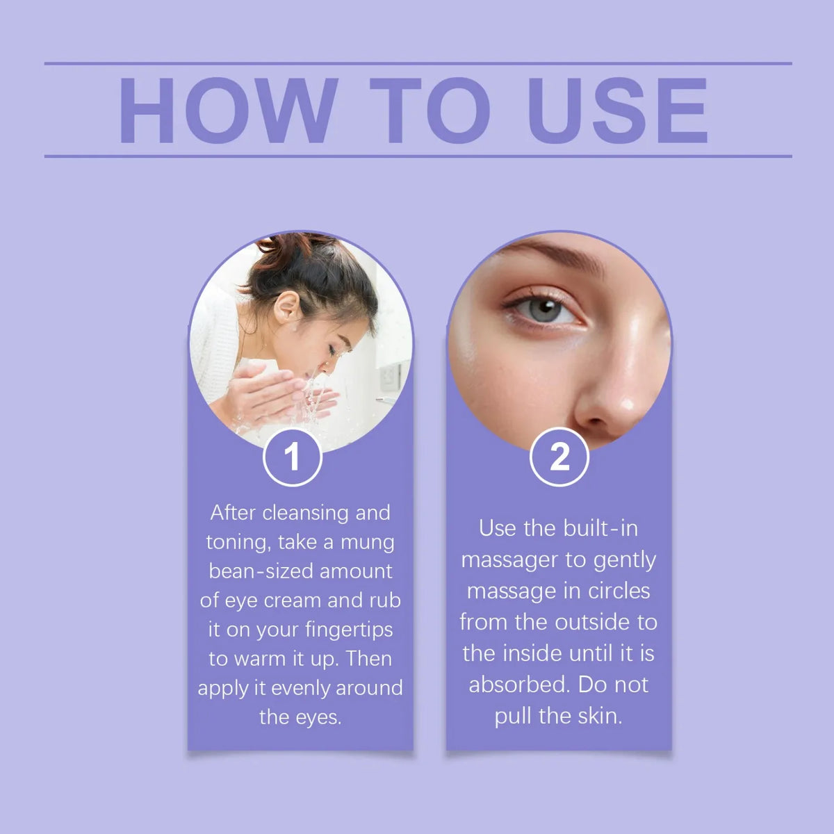 Instant Eye Bag Removal Cream Roller Ball Anti Wrinkle Fade Fine Lines Firming Skin Anti Dark Circle Puffiness Brighten Eye Care