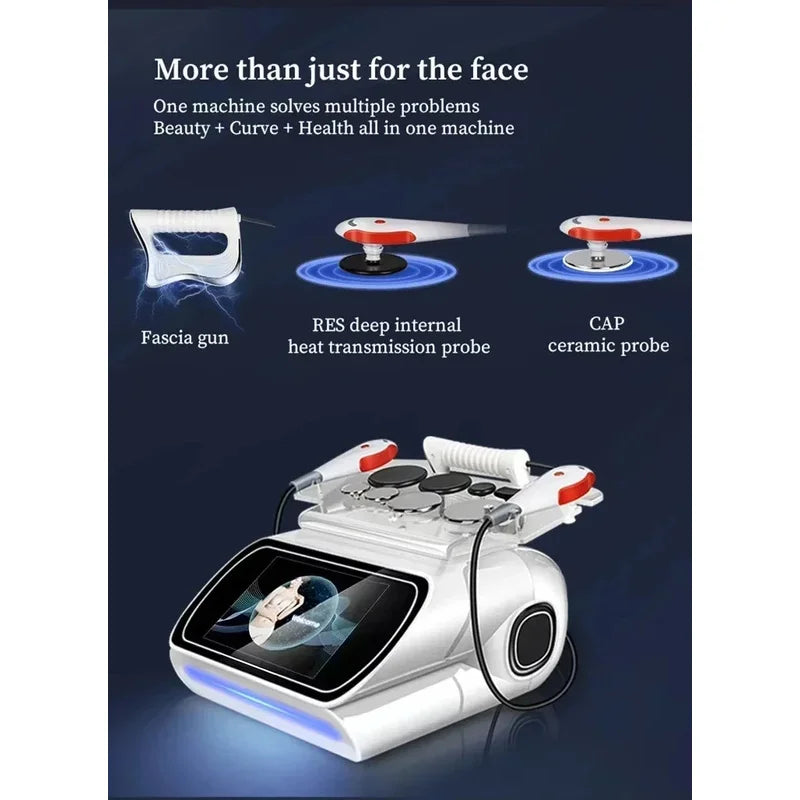 Portable 448KHZ Tecar Therapy RET CET Diathermy Body Sliming Machine Pain Relief Skin Tightening Deep Care 2023 NEW