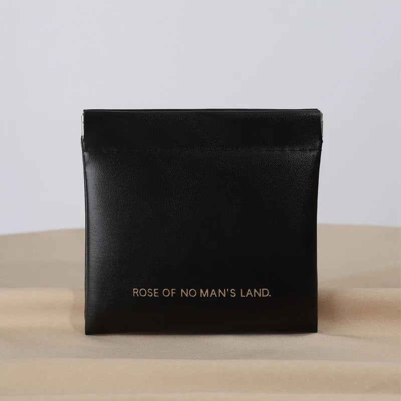 Automatic Closed Purse Bag Mini PU Separate Earphone Charging Cable Storage Bag Portable Zero Wallet Coin Lipstick Storage Bag