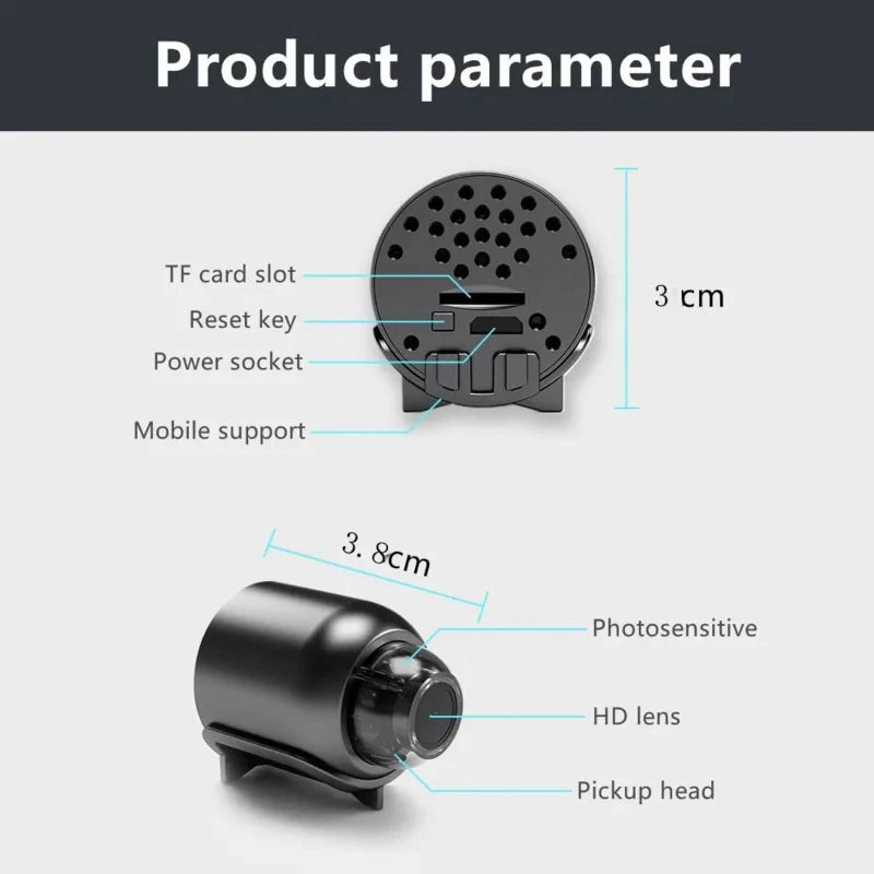 HD 1080P Mini Camera Wireless WiFi Baby Monitor Indoor Safety Security Surveillance Night Vision Camera IP Camera Recorder ﻿