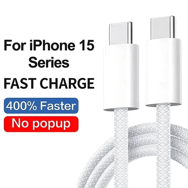 PD 35W USB Cable For iPhone15 14 13 12 11 Pro Max 7 8 14 Plus XS XR Fast Charging USB C Cable Charger Date Wire Accessories