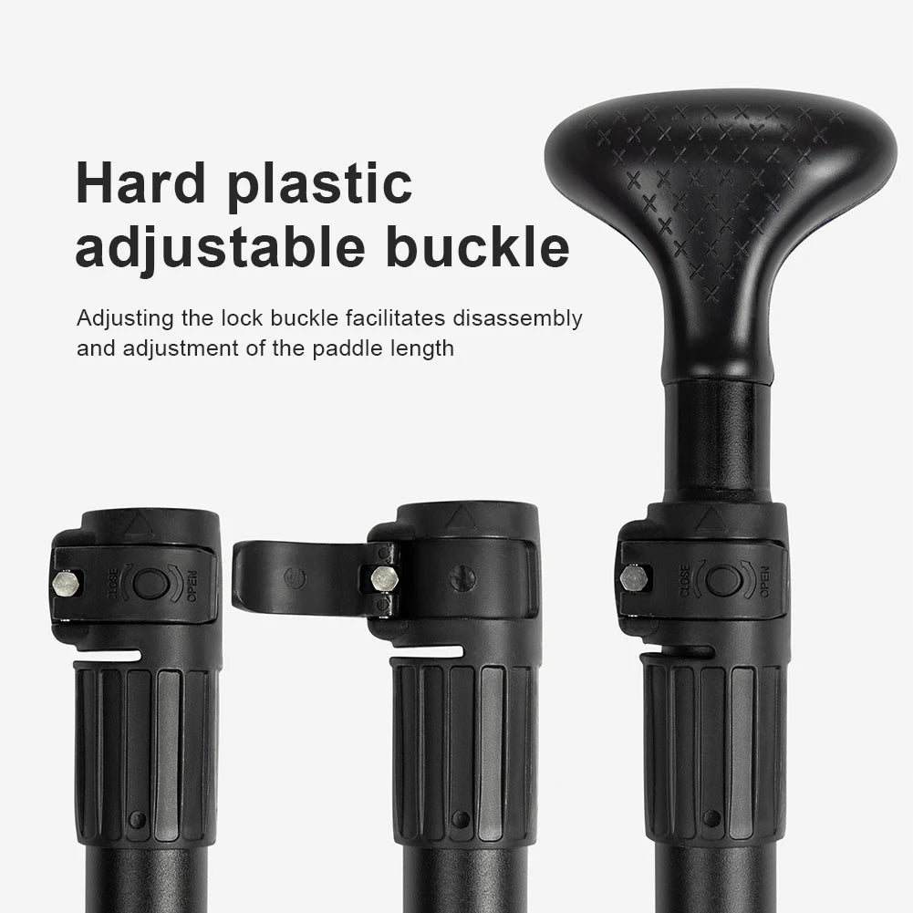 Single Head Paddle Adjustable Length Stand Up Paddleboard Paddles Aluminum Alloy SUP Surfpaddle for Outdoor Water Sports 3PC-set