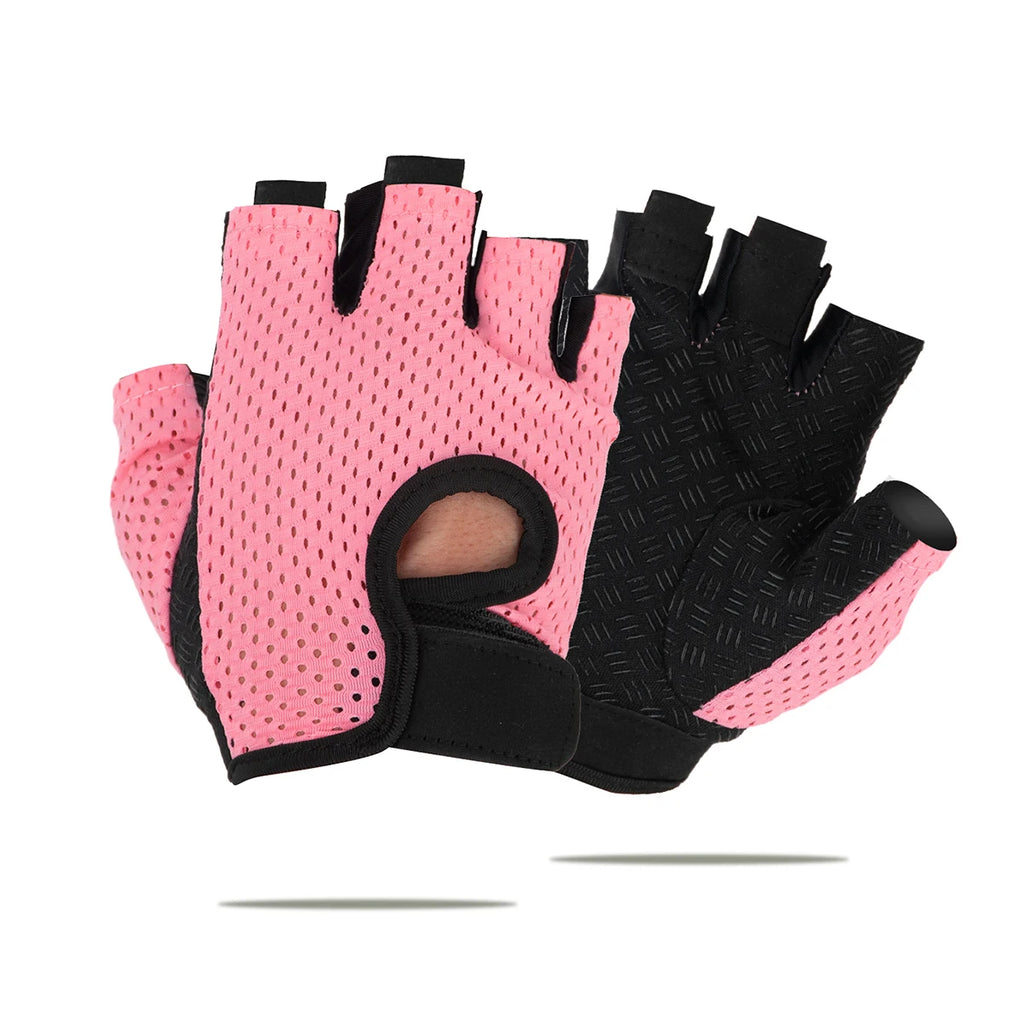Gym Fitness Gloves Women Breathable Quick-Drying Half Finger Anti-Slip Outdoor Sport Cycling Gloves Weight Lifting Yoga Gloves