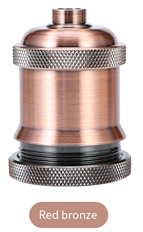 E27 E26 Edison Screw Vintage Retro Oldfashion Bronze Industrial Decorative DIY Pendant Antique Hang LED Lamp Holder Light Socket