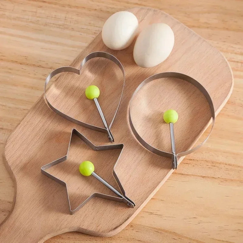 1/4/5PCS Stainless Steel Egg Rings Mold  Non-stick Round Pancake Omelette Shaper  Breakfast Baking Cooking Kitchen Gadgets