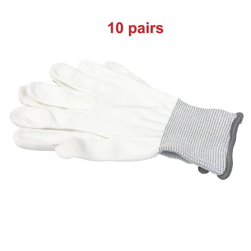 ALIWRAP 5/10Pairs Vinyl Car Wrap Gloves Window Tinting Film Application Protect Tool Nylon Anti-Static Wrapping Tint Work Gloves