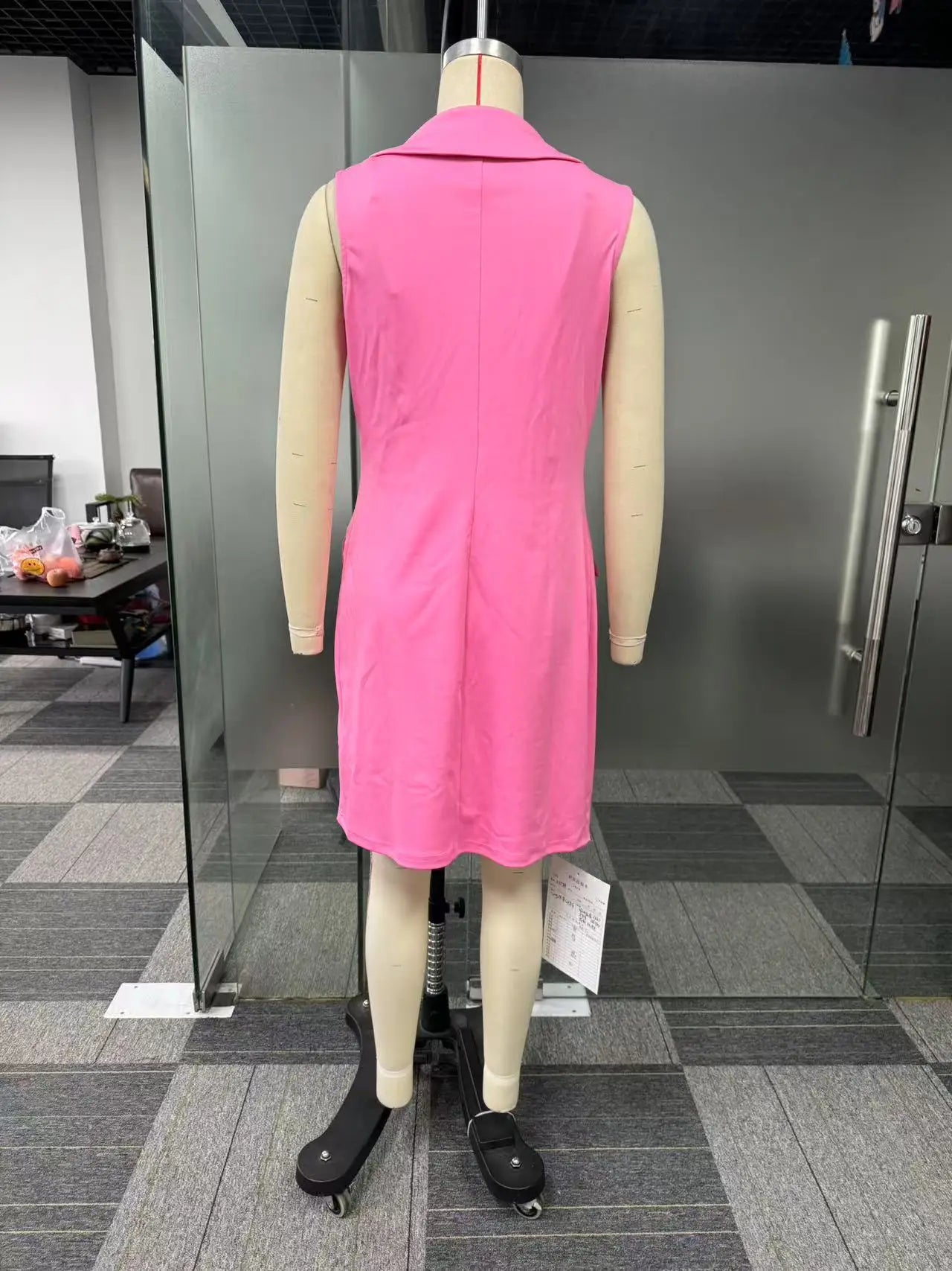 3 Pieces Set Sexy 2025 Summer Spring Fashion Women Set Female Tops Solid Sleeveless Blazers Tops And Shorts Suit Matching Outfit
