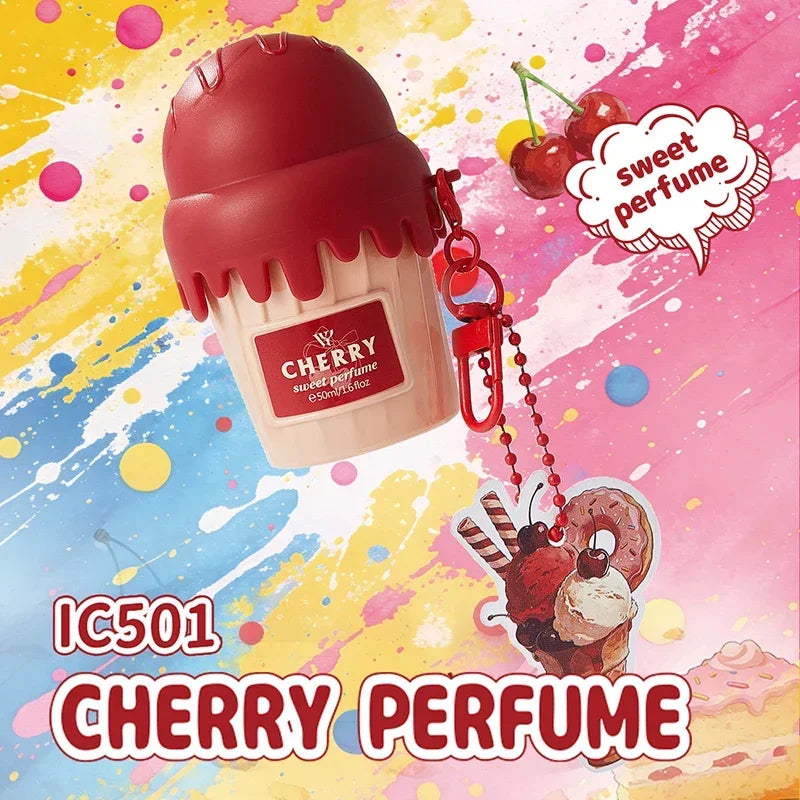 Ice Cream Gourmet Perfume Hand Cream Set Sweet Fruity Fragrance Long-lasting Vanilla Chocolate Cherry Scent Gift Box Packaging