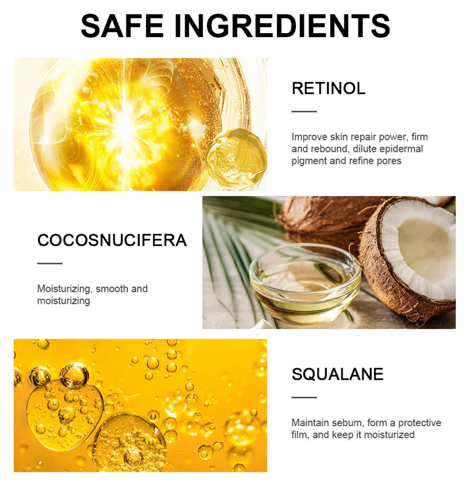 Retinol Eye Cream Lightening Dark Circles Firming Skin Instant Eye Repair Serum Moisturizing Nourishing Korean Eye Care Stick