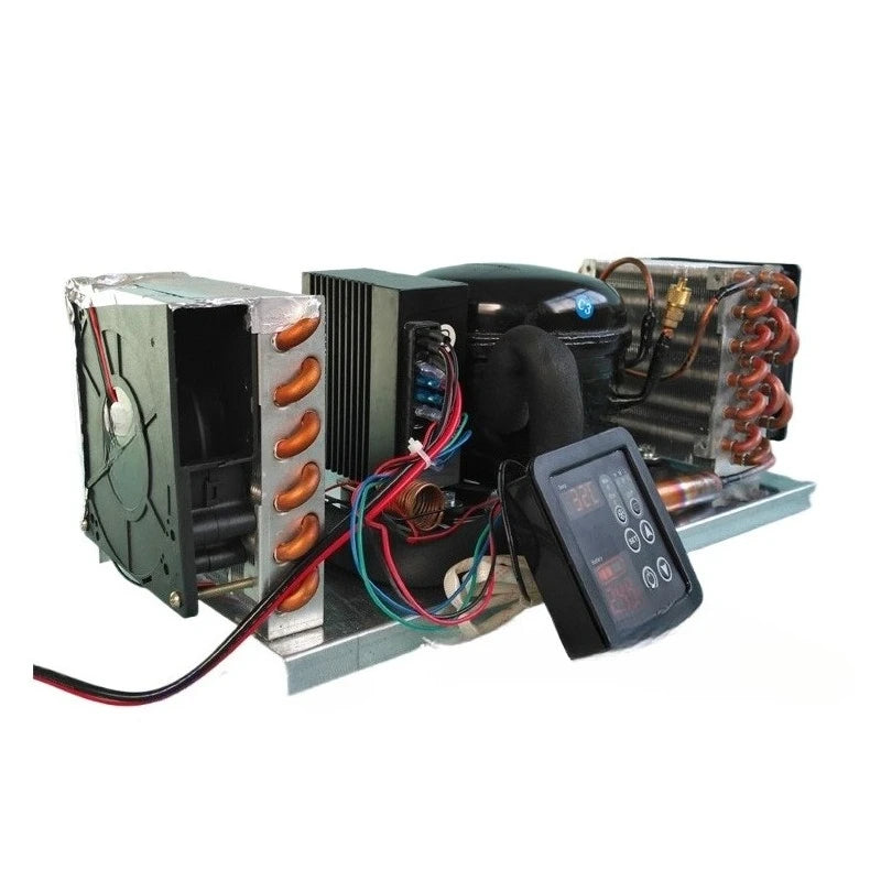BD35A mini cold air integrated unit assembly 12V24V power-on refrigeration miniature air conditioner unit with temperature