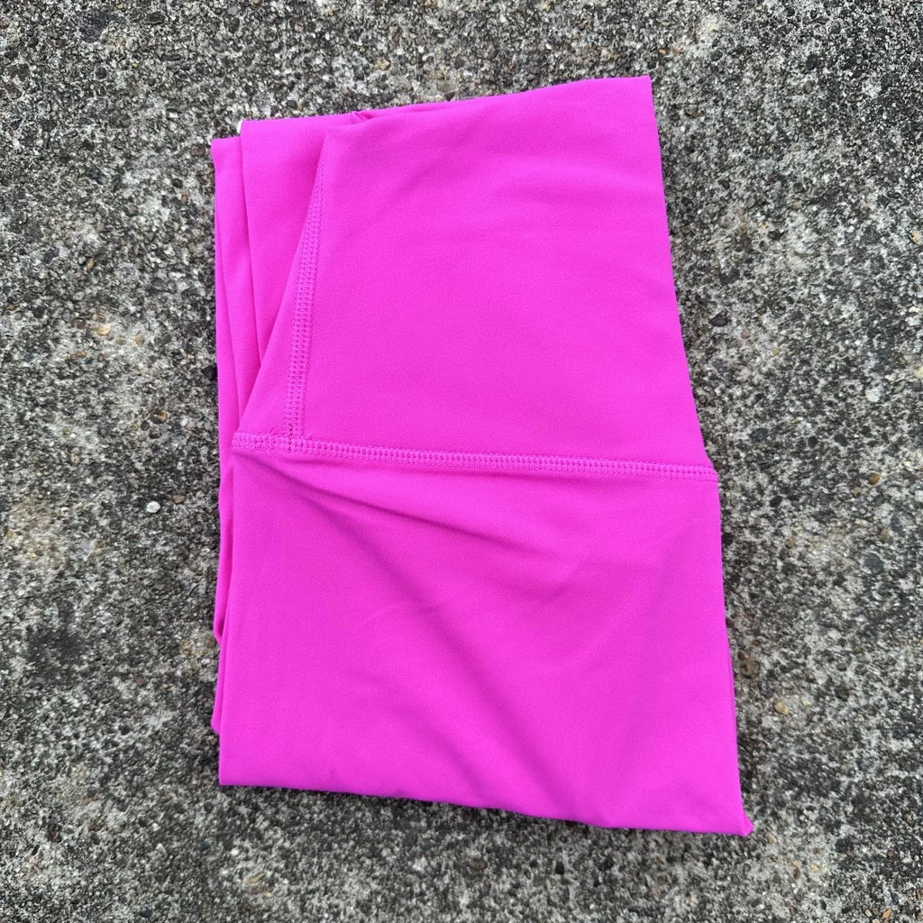 Solid Color Back Waist Pocket High Waist Fitness Yoga Legging soft Women Sport Pant Tight Butter Athletic Gym Ankle-Length Pants