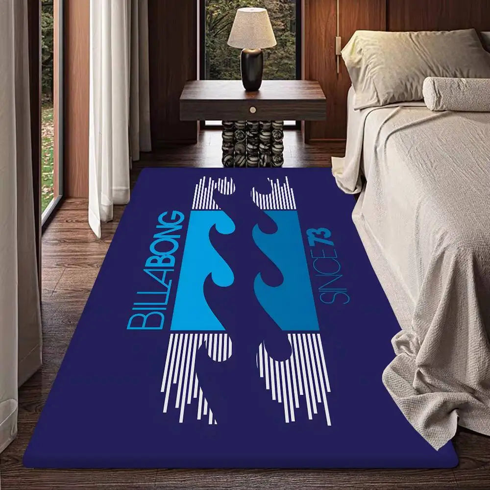 Fashion Billabongs Anime Room Mats Cheaper Anti-slip Modern Living Room Balcony Printed Modern Home Decor
